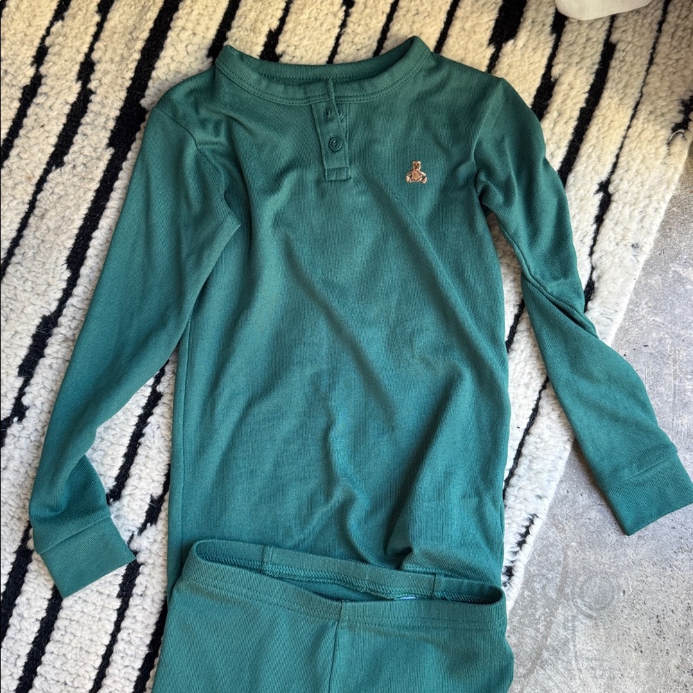 Gap Green Long Sleeve Pajama Set